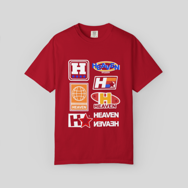 Heaven Worldwide Classic Red - Unisex Oversized Tee